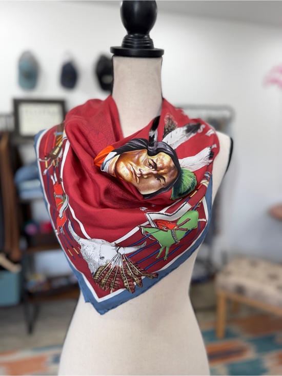 Hermes Accessories - Hermes Pawnee 90 cm Silk Scarf